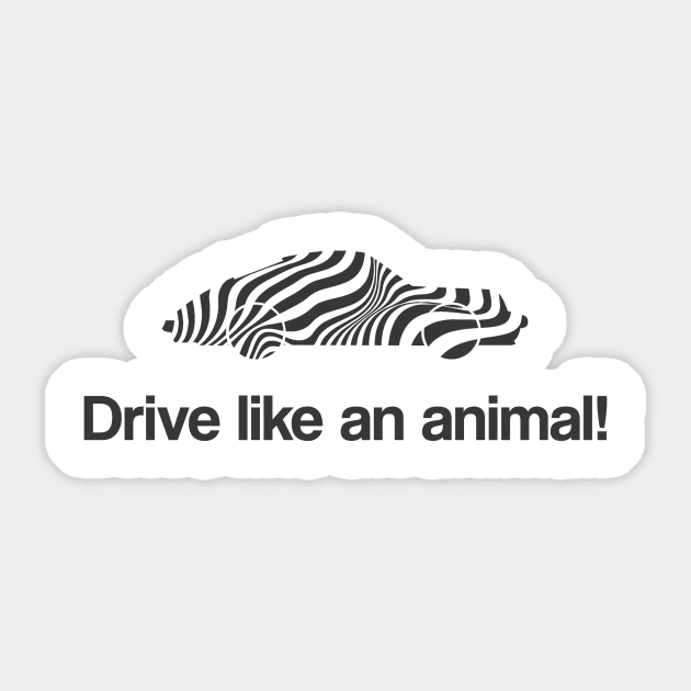 Porsche 911 - Drive like an animal Sticker by CarClassics